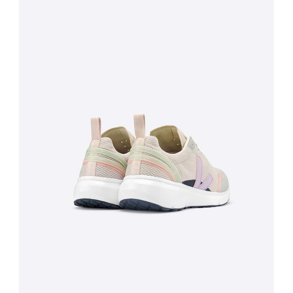 Veja CONDOR 2 ALVEOMESH Schoenen Dames Beige/Purple | BE 498OKI